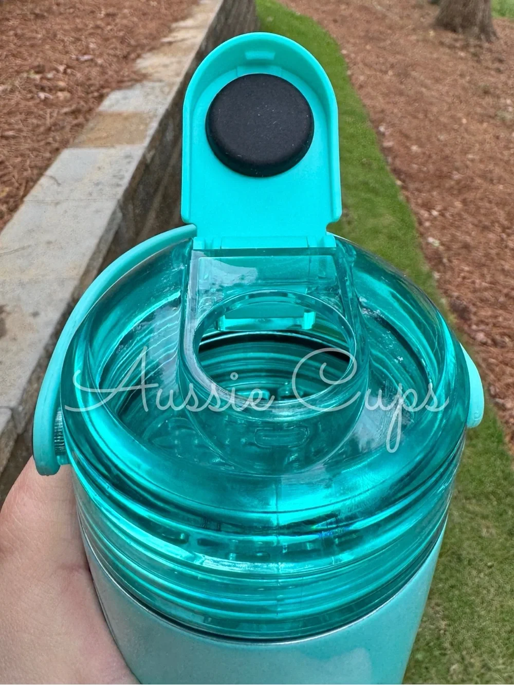 Aqua BrüMate Multi Shaker Tumbler — Turquoise light blue color, flawed
